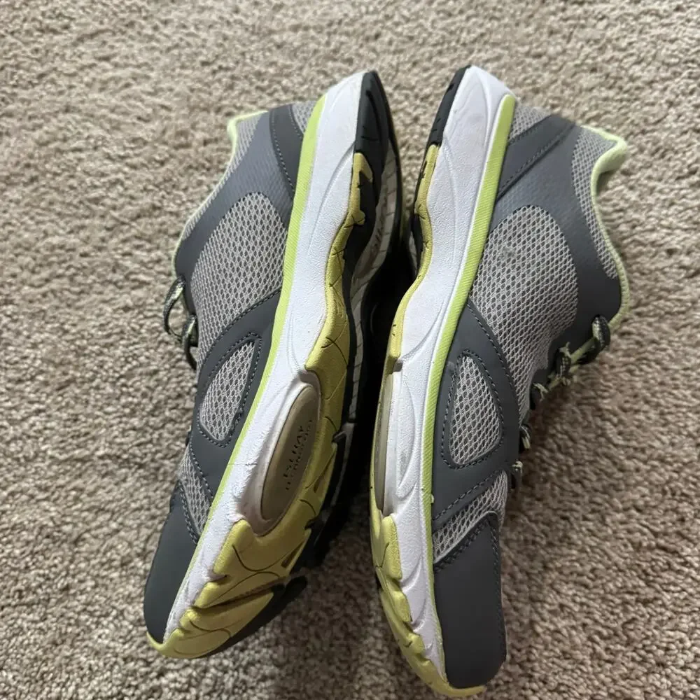 Vionic Tokyo Grey & Light Green Mesh Sneakers Athletic Shoes Women's Size 8.5